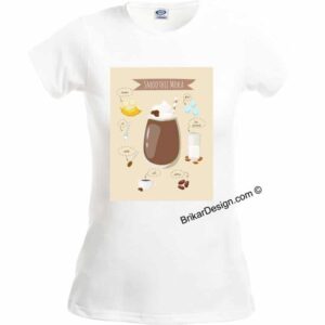 T-shirt smoothie moka