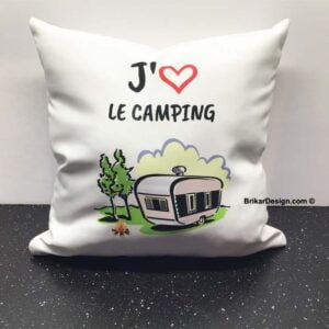 Coussin J'aime le camping