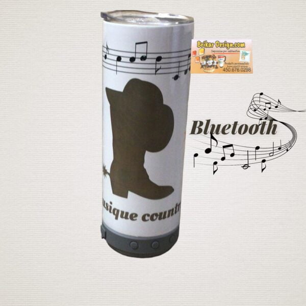 Tumbler Bluetooth 20 oz Musique country