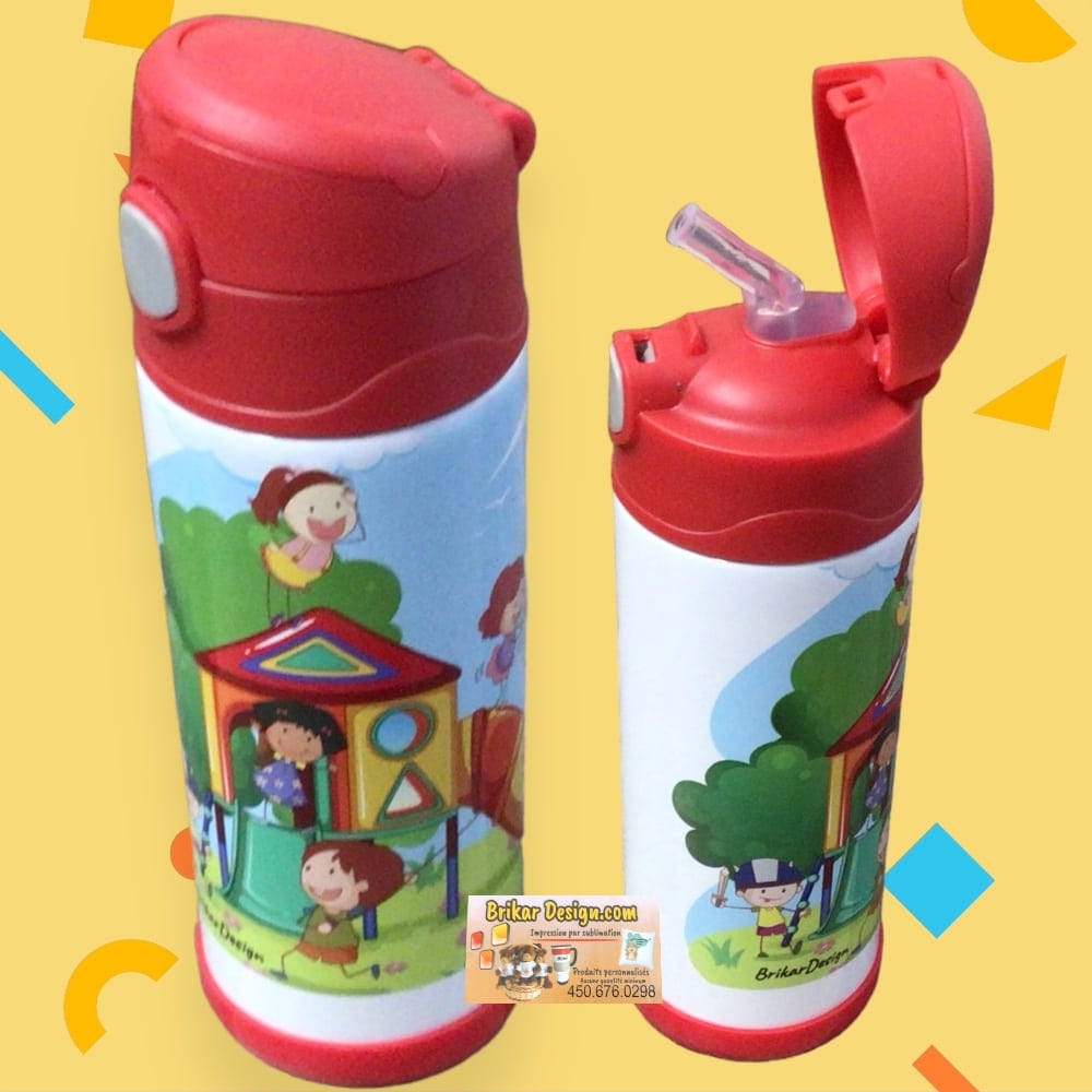 Bouteille enfant terrain de jeux
