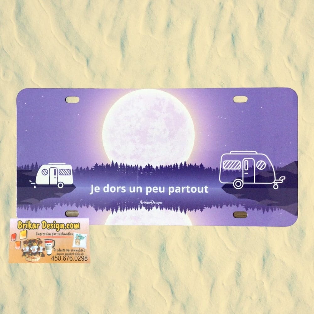 Licence d'auto Je dors un peu partout
