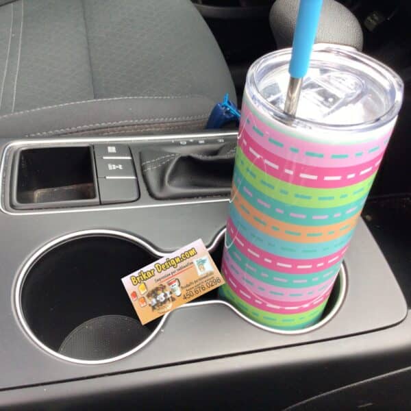 Tumbler marbré jaune – Image 3