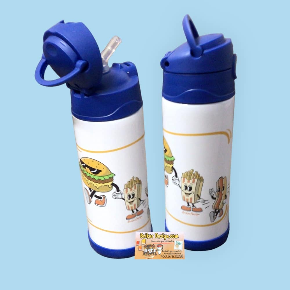tumblers enfant Fast Food ligne - Bleu royal