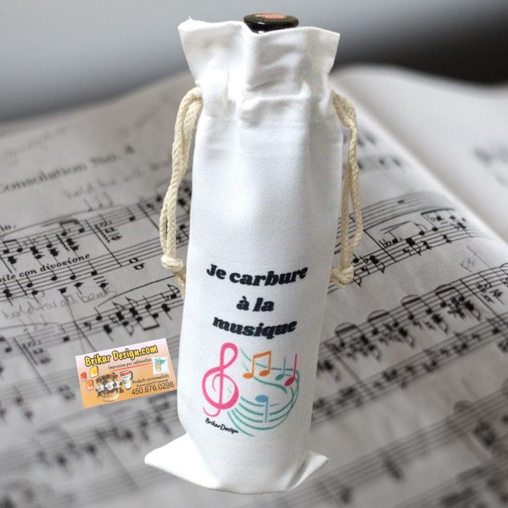 Sac à vin Je carbure à la musique