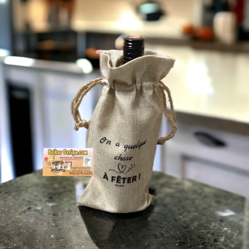 Sac à vin On a quelque chose à Fêter