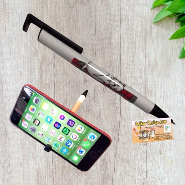 Stylo et support cellulaire chat