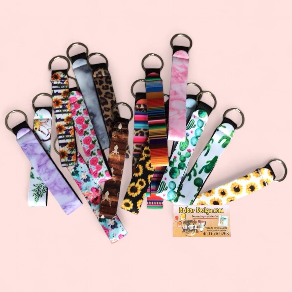 Porte-clés Bracelet Multicolore En Tissu - Calm Before Dawn - Neuf