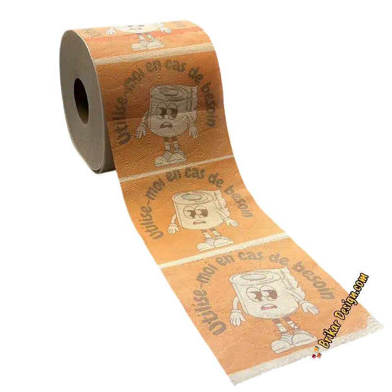 Papier de toilette utilise en cas de besoin
