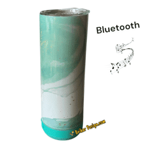 Bluetooth tumbler marbré sarcelle