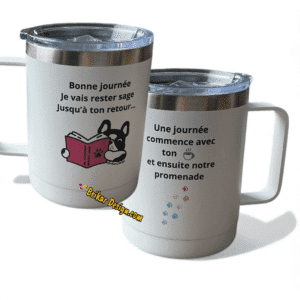 Tasse isotherme Journée commence avec café et promenade