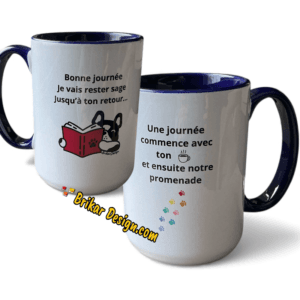 Tasse Journée commence avec café et promenade