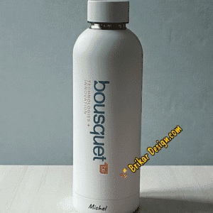 Bouteille finie blanc mat personnalisée