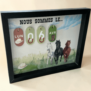 Calendrier perpétuel chevaux