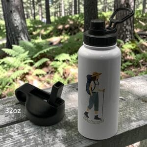 Bouteille d'eau 32oz randonnée féminin