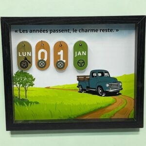 Calendrier perpétuel ancien camion
