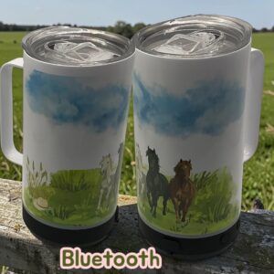 Tasse bluetooth chevaux