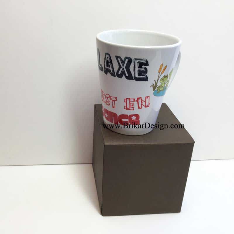tasse relaxe on est en vacance