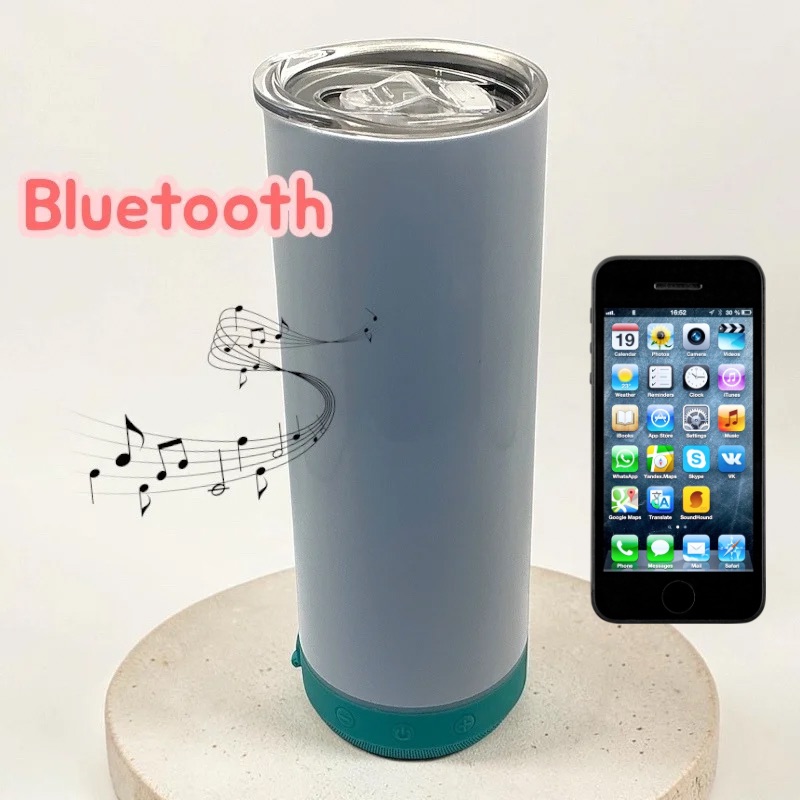Bluetooth tumbler personnalisé gratuitement - création BrikarDesign